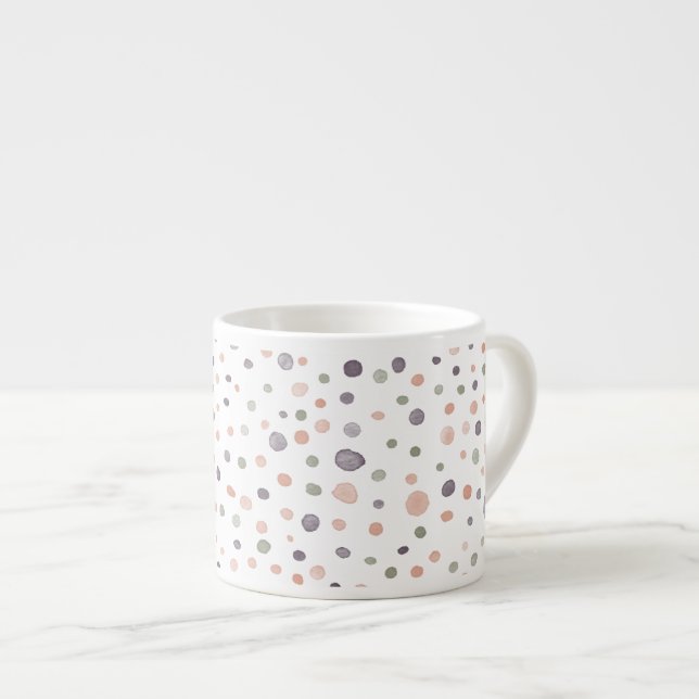 Taza De Espresso La acuarela de Shea Confetti Dots Espresso Mug (Derecha)
