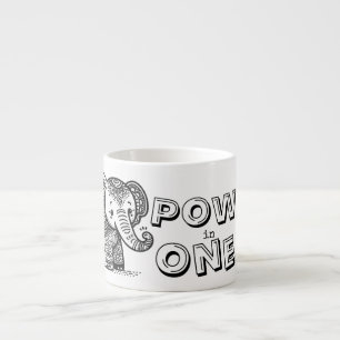 Taza De Espresso La alimentación en una bolsa Tote