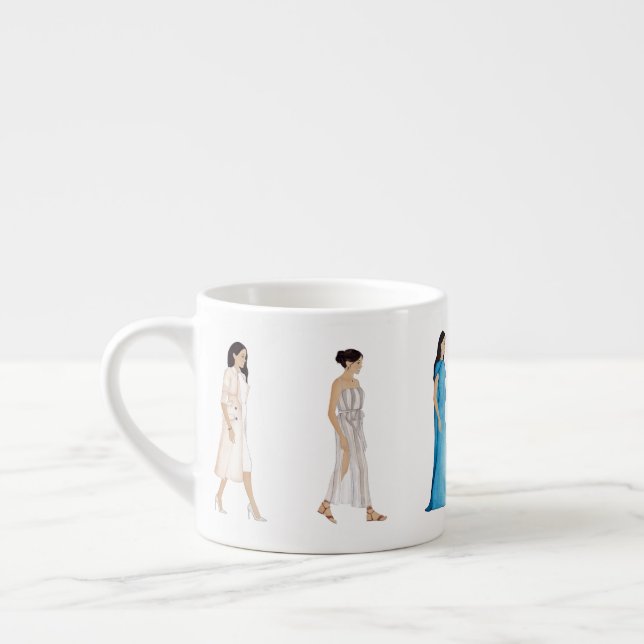 Taza De Espresso La Duquesa Meghan Australia Tour Fashion Mug (Izquierda)