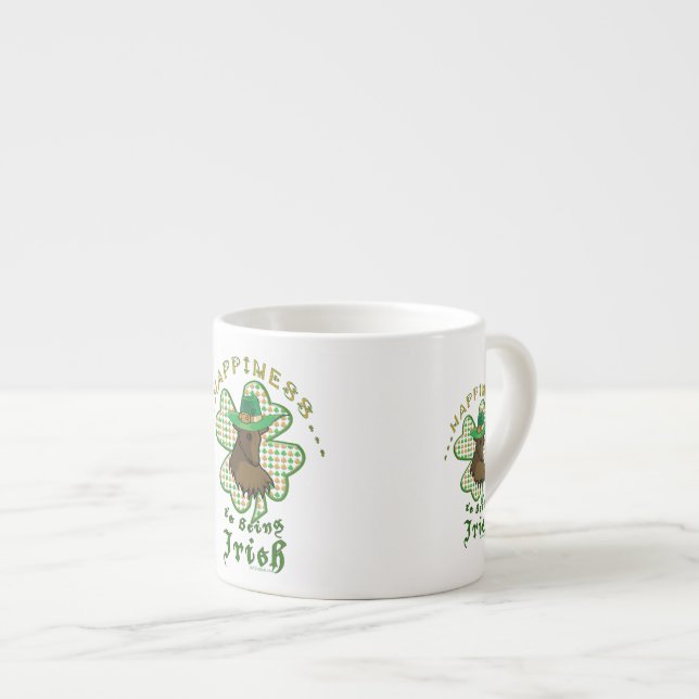 Taza De Espresso La felicidad es ser irlandés (Derecha)