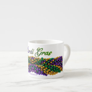 Taza De Espresso La imagen icónica de SlipperyJoe con tema de Mardi