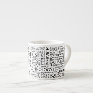 Taza De Espresso La LOGÍSTICA modela con palabras