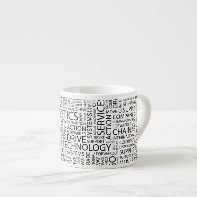 Taza De Espresso La LOGÍSTICA modela con palabras (Derecha)