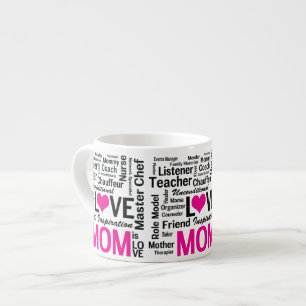 Taza De Espresso La mamá es regalo del día de madre del amor para