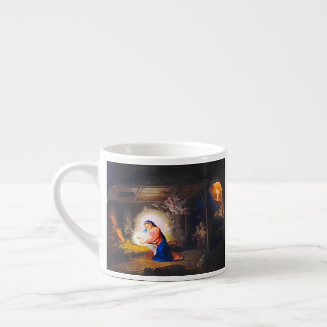 Taza De Espresso La Natividad de Cristo (Izquierda)