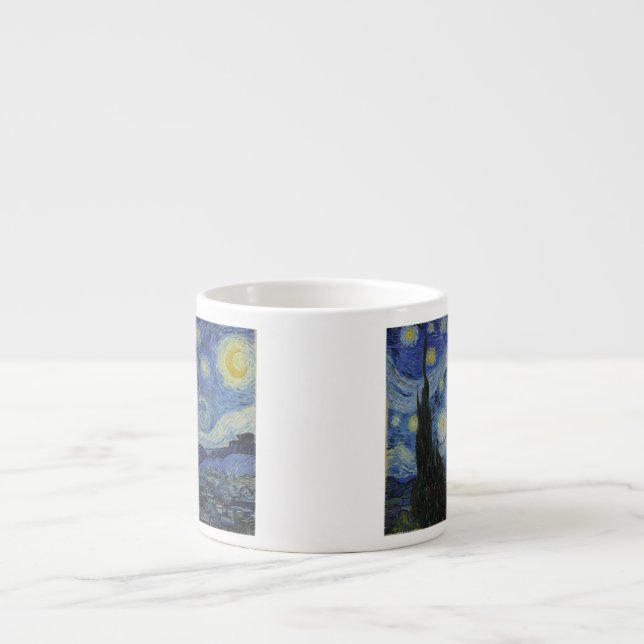 Taza De Espresso La noche estrellada - Van Gogh (1888) (Frente)
