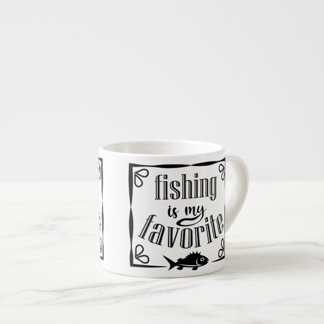 Taza De Espresso La pesca es mi cita favorita (Derecha)