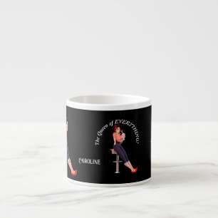Taza De Espresso ¡La Reina de todo! Texto editable y nombre