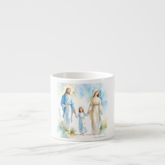 Taza De Espresso La sagrada familia (Frente)
