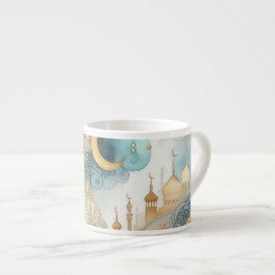 Taza De Espresso La Serenidad de la Mezquita Luz Luna para el Ramad