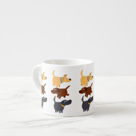 Taza De Espresso Labradores Personalizados cutáneos en 3 sabores Es