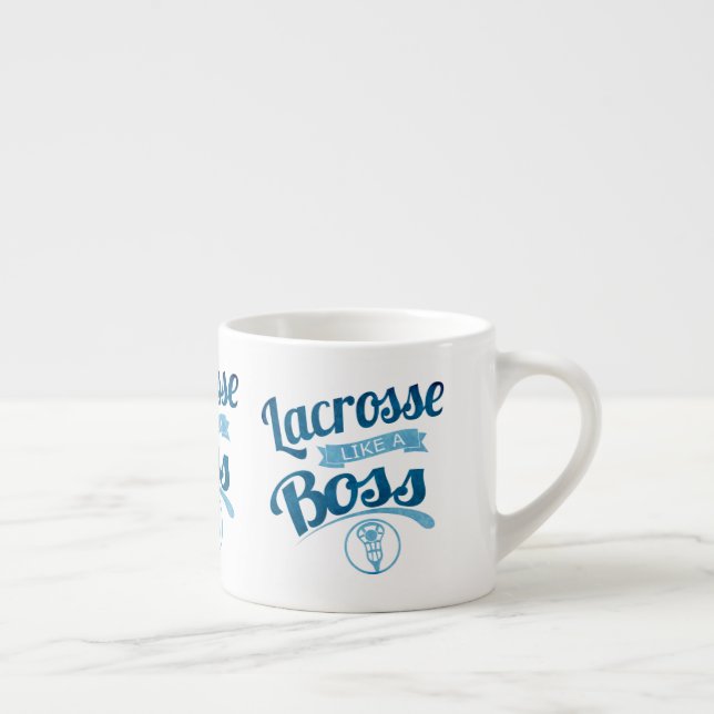 Taza De Espresso Lacrosse Como Un Jefe (Derecha)