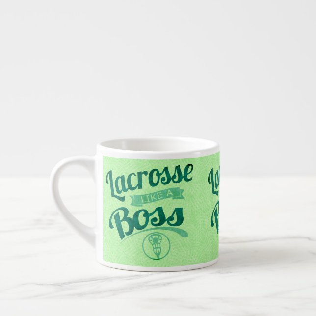 Taza De Espresso Lacrosse Como Un Jefe (Izquierda)