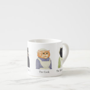 Taza De Espresso LADY CATS Espresso Cup + Texto