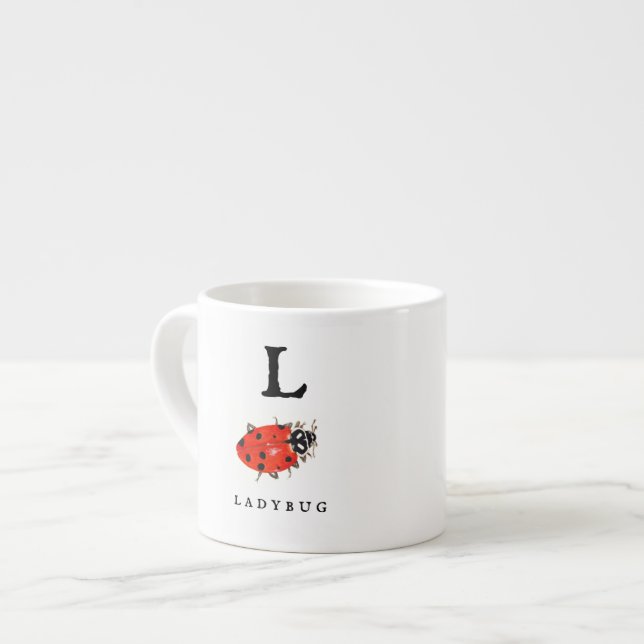 Taza De Espresso Ladybug y Digger Bee (Izquierda)