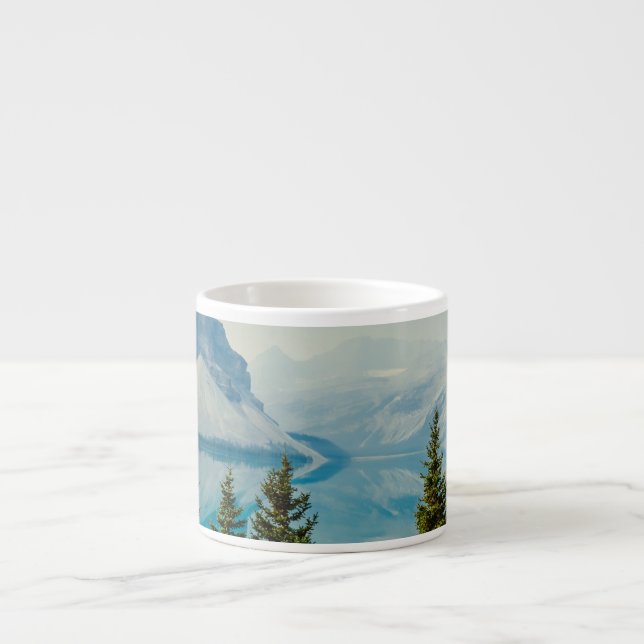 Taza De Espresso lagos de montaña de invierno (Frente)