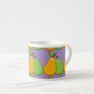 Taza De Espresso Lágrimas amarillas y verdes