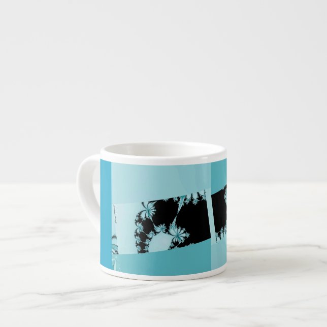 Taza De Espresso Laguna del Jardín Fractal (Izquierda)