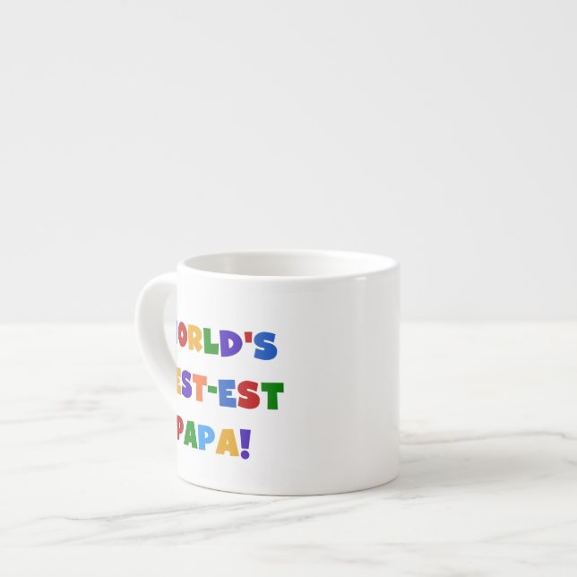 Taza De Espresso Las mejores camisetas y regalos de la papá del (Izquierda)