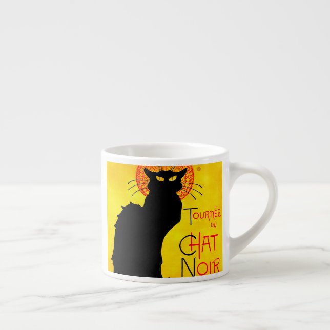 Taza De Espresso Le Chat Noir Vintage (Derecha)