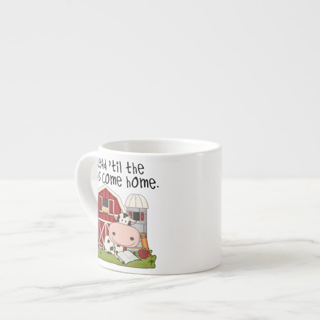 Taza De Espresso Leído 'hasta las vacas vuelva a casa (Izquierda)