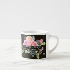 Taza De Espresso Lema de trabajo fotográfico personalizado uno