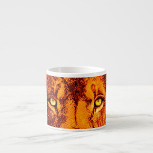Taza De Espresso León de Judá en llamas