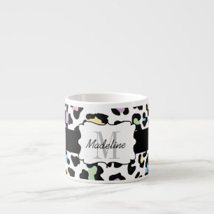 Taza De Espresso Leopard Print Multi Colores Espresso Mug