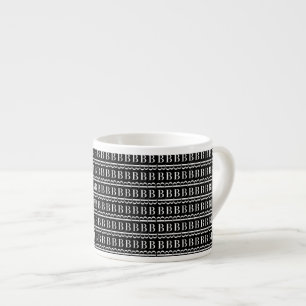 Taza De Espresso Letra monográfica inicial B