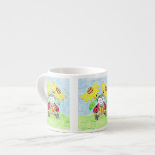 Taza De Espresso Leyendo ladybug espresso mug