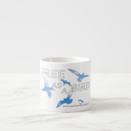 Taza De Espresso Libre como pájaro