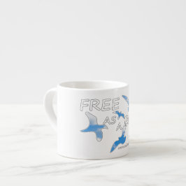 Taza De Espresso Libre como pájaro