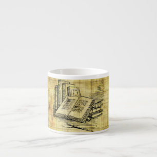 Taza De Espresso Libros del vintage