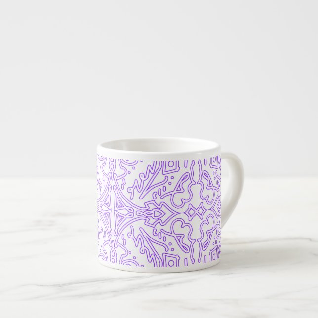 Taza De Espresso Lila Nebulosa Mística (Derecha)