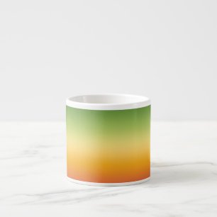 Taza De Espresso Lime Ombre Naranja de gradiente tropical de verano