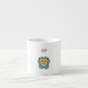Taza De Espresso Lindo Leo, zodiaco, impresión de signo estelar