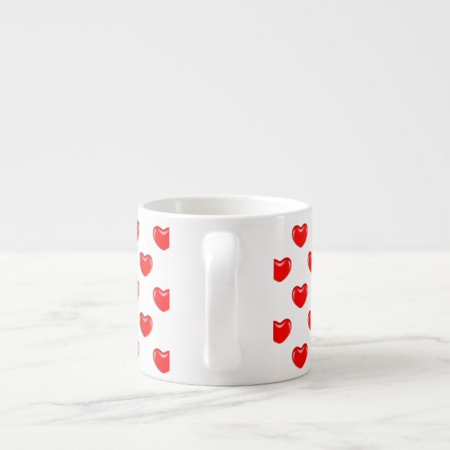 Taza De Espresso Línea del corazón (Espalda)