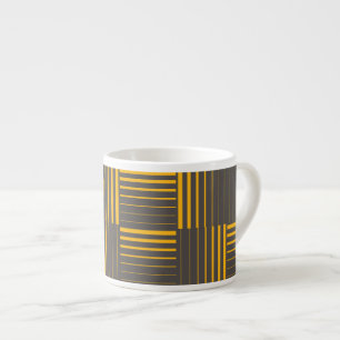 Taza De Espresso Líneas amarillas, frescas, únicas, modernas y de m