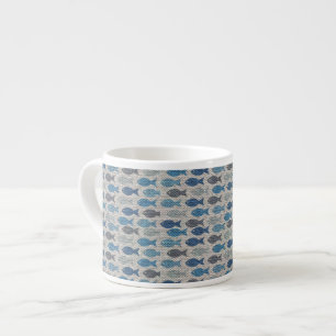 Taza De Espresso Linen Fish