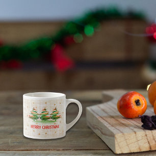 Taza De Espresso Linen Merry Christmas Treft - Regalo festivo