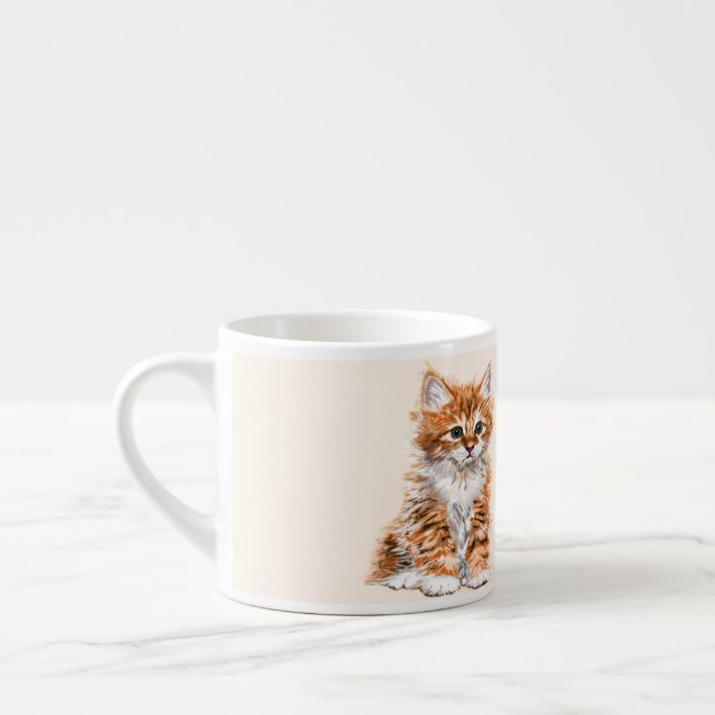 Taza De Espresso Little Kitten Espresso Cup (Izquierda)