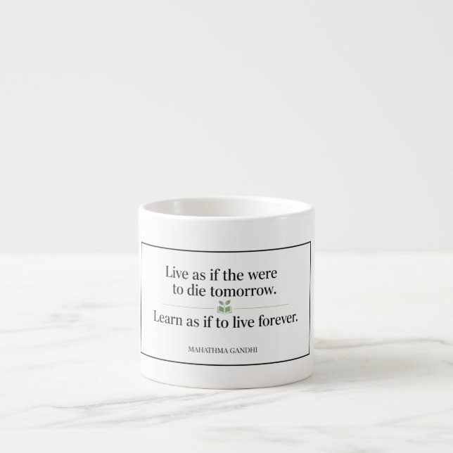 Taza De Espresso Live As If (Frente)