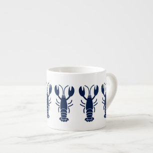 Taza De Espresso Lobster blanco naumático