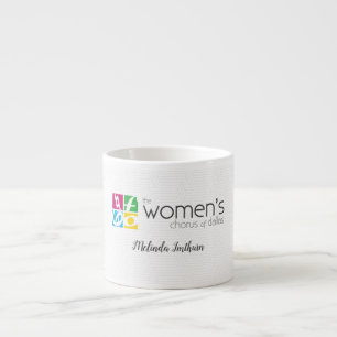 Taza De Espresso Logo del coro femenino de Dallas