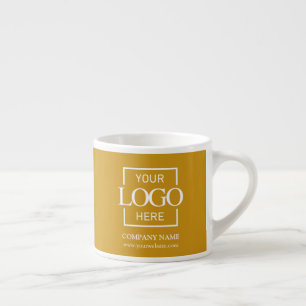 Taza De Espresso Logotipo de Marca de Empresa Personalizado Moderno