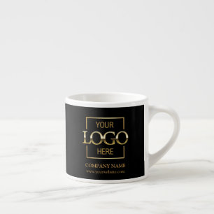 Taza De Espresso Logotipo de promoción de marca de empresa simple y