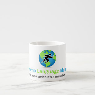 Taza De Espresso Logotipo del maratón de la lengua de Parleremo