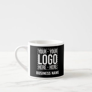 Taza De Espresso Logotipo Empresarial Personalizado Empresa Corpora