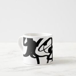 Taza De Espresso Los buzos: Resumen en blanco y negro