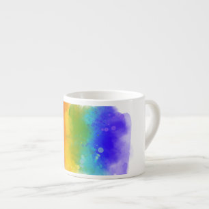Taza De Espresso Los colores del arcoiris resbaladizo del orgullo d